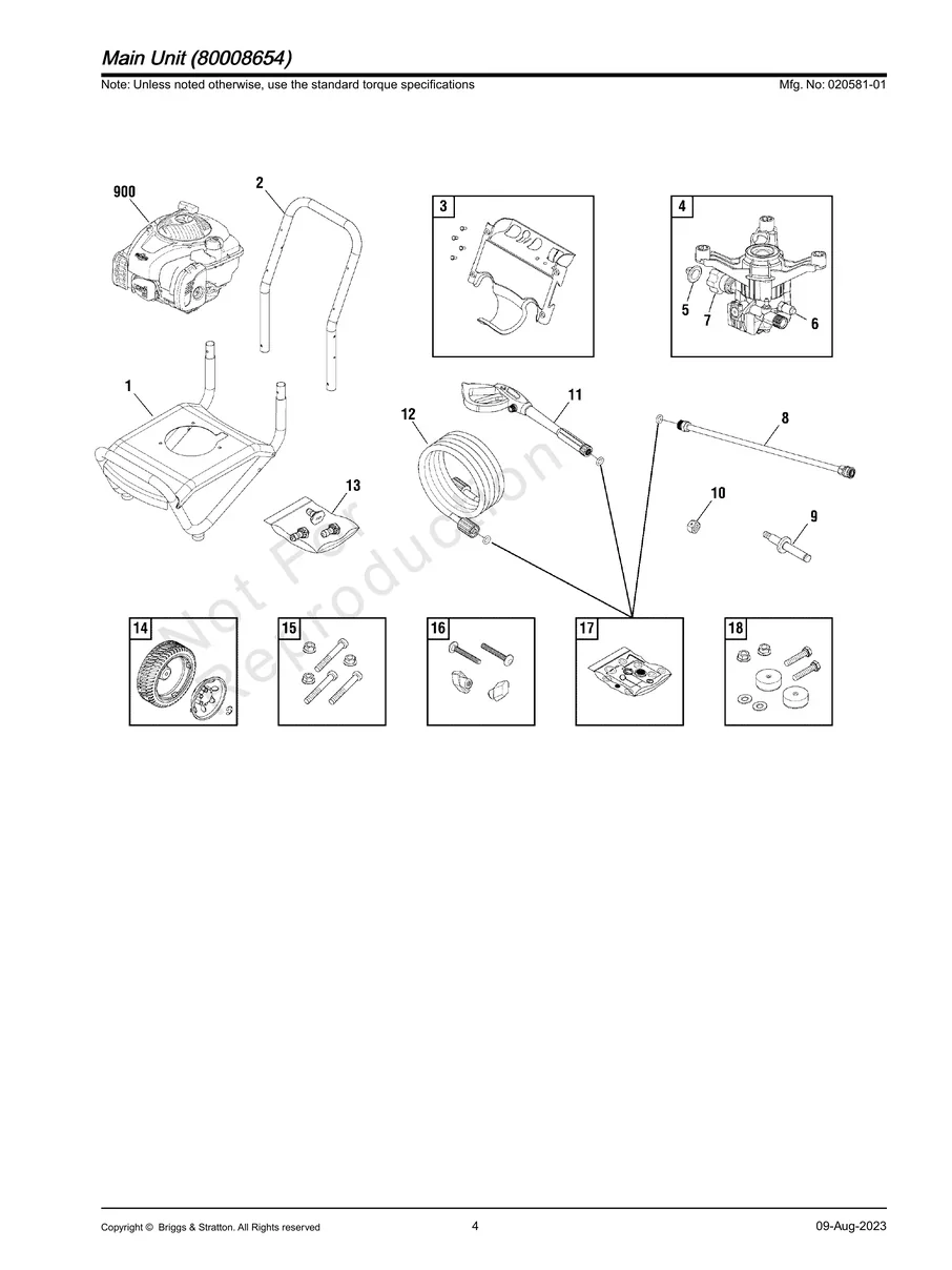 BRIGGS AND STRATTON, 020581-01, IPL.4